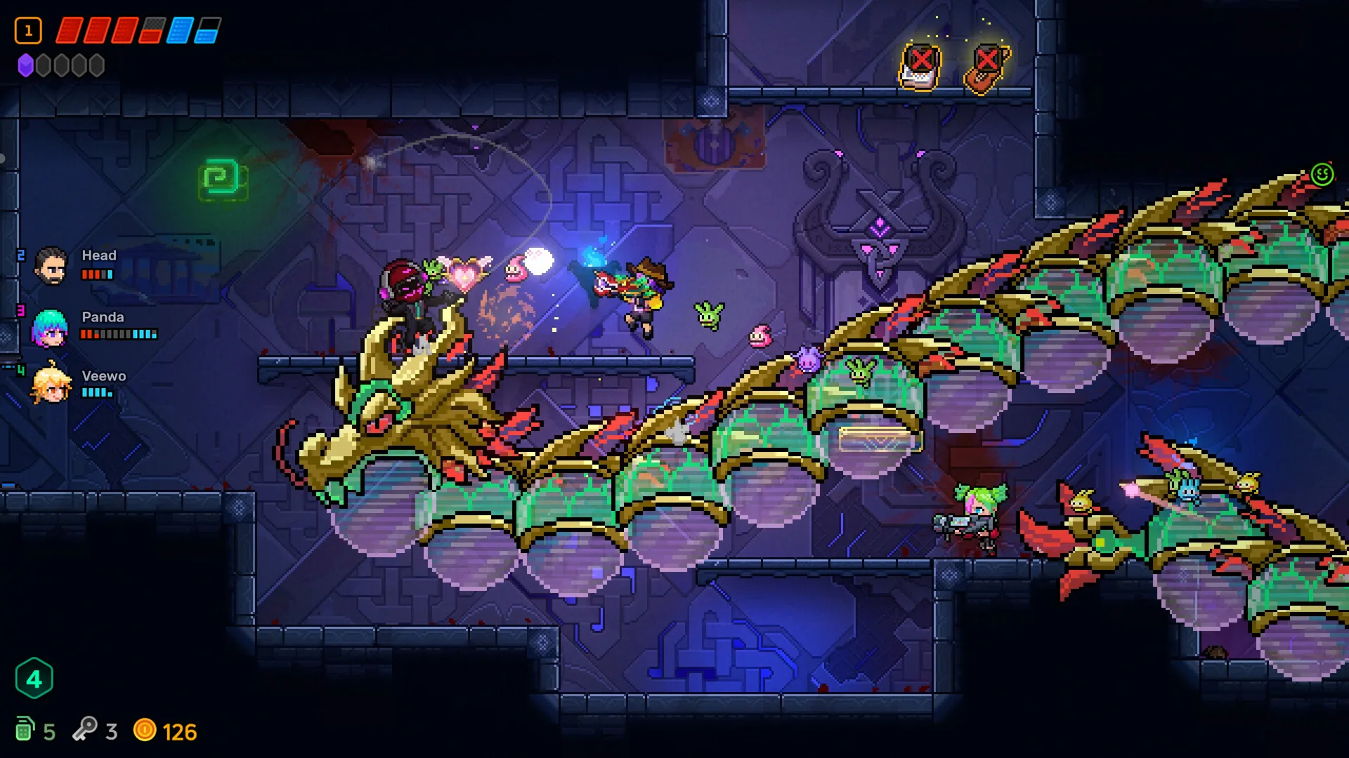 Neon Abyss 2 combat gameplay